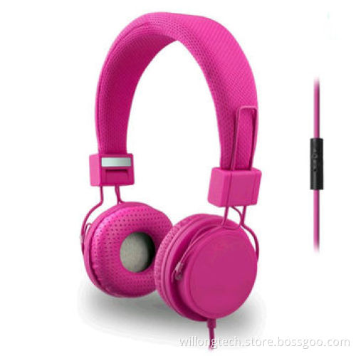 Stereo Wired Headphone for iPhone, Android, Humanized Headband Design with Adjustment Structure